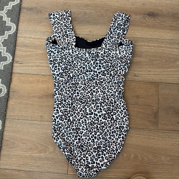 Albion Savannah one piece swimsuit cheetah leopard print Sz S - Picture 2 of 3